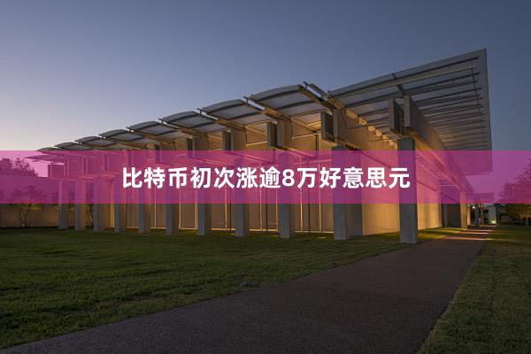 比特币初次涨逾8万好意思元