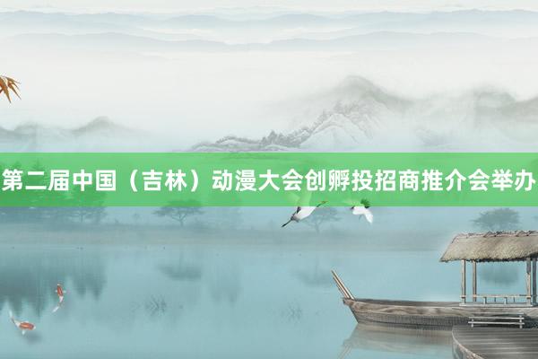第二届中国（吉林）动漫大会创孵投招商推介会举办