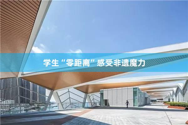 学生“零距离”感受非遗魔力